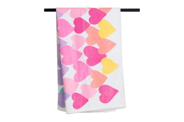 Cozy Heart Terry Towel