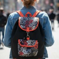 Non Faded Digital Print Backpack